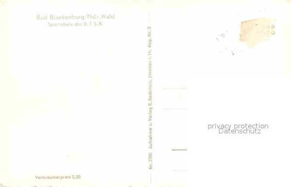 Bad Blankenburg Panorama Sportschule des DTSB – Bild 2
