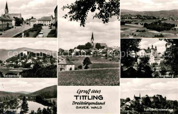 Tittling Saldenburg Panorama Kirche Englburg Rot