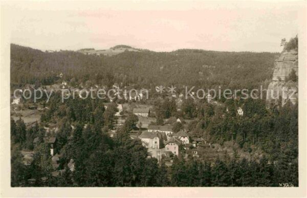 Oybin Blick vom Töpfer Zittauer Gebirge