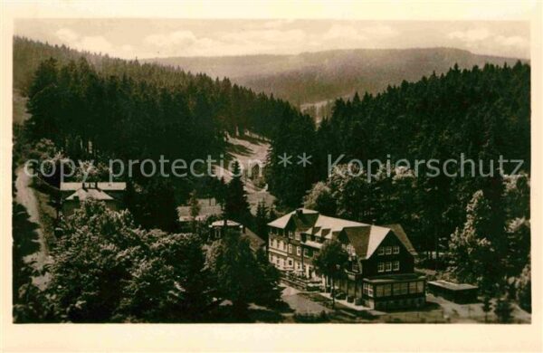 Friedrichroda Blick zum Kühlen Tal