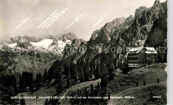 Gablonzerhaus Dachsteinblick auf der Zwieselalm mit D