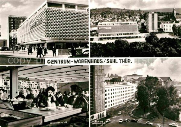 Suhl Thueringer Wald Centrum Warenhaus Terrassen Cafe Stadtb