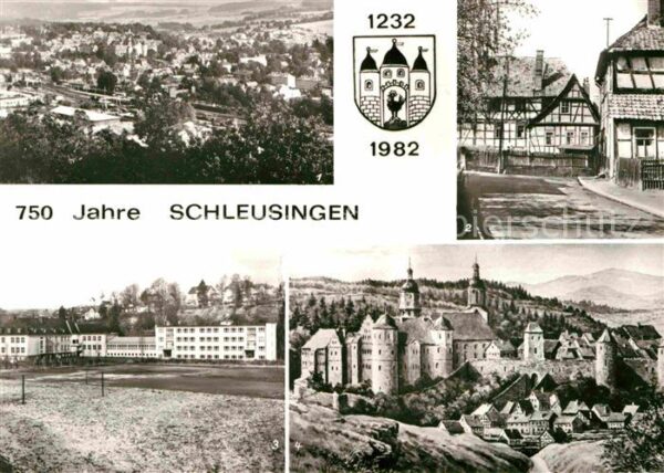Schleusingen Teilansicht Münzgasse Gerhard Hauptmann