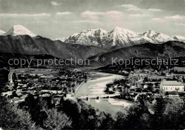 Bad Toelz Isarpartie mit Juifen und Demmljoch