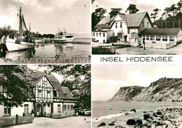 Insel Hiddensee Hafen Gaststätte Klausner Haus Wiesenec