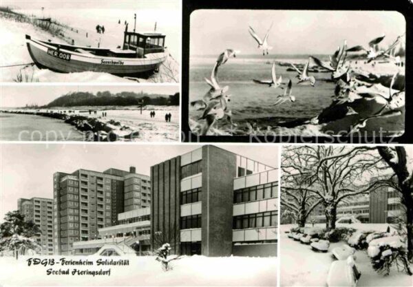 Heringsdorf Ostseebad Usedom Boot Seeschwalbe Strand FDGB Erholungsh