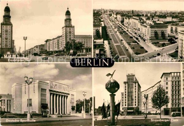 Berlin Frankfurter Tor Stalinallee Deutsche Sp
