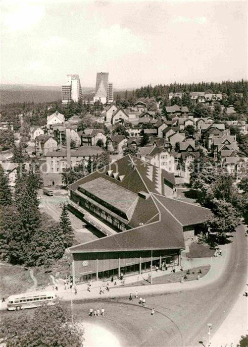 Oberhof Thueringen Blick vom FDGB Erholungsheim Rennsteig