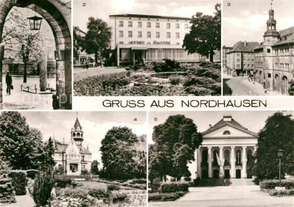 Nordhausen Thueringen Mahnmal HO Hotel Handelshof Albert Kunt
