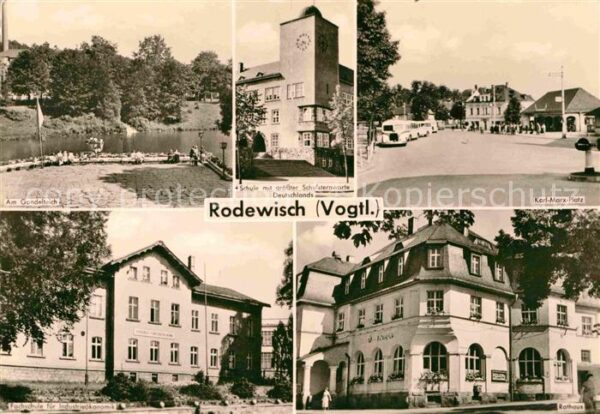 Rodewisch Gondelteich Karl Marx Platz Fachschule