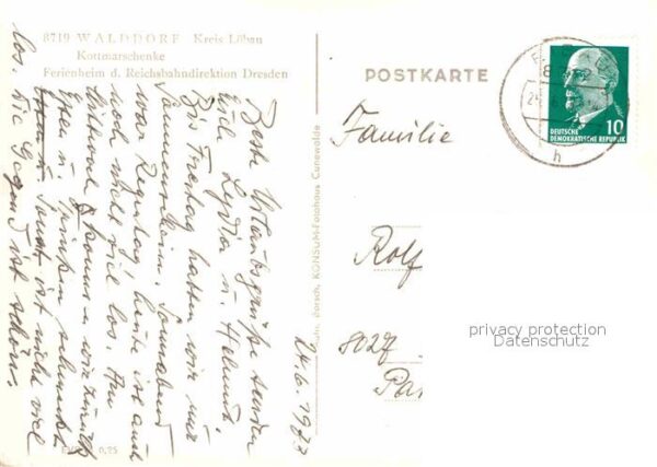 Walddorf Sachsen Ferienheim der Reichsbahndirektion Dres – Bild 2