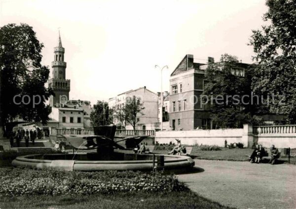 Opole Oppeln Oberschlesien Fontanna na Pl Wolnosci
