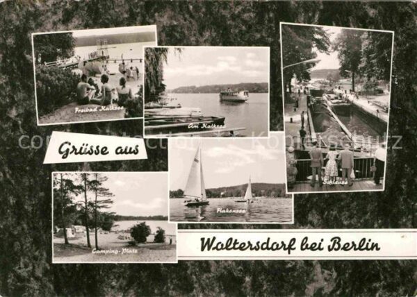 Waltersdorf Koenigs-Wusterhausen Freibad Kalksee Schleuse Campingplatz F