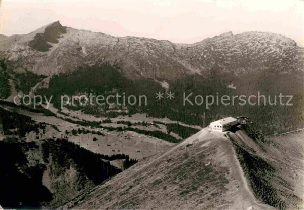 Riezlern Kleinwalsertal Vorarlberg Fliegeraufnahme Kanzelwandbahn Bergstat