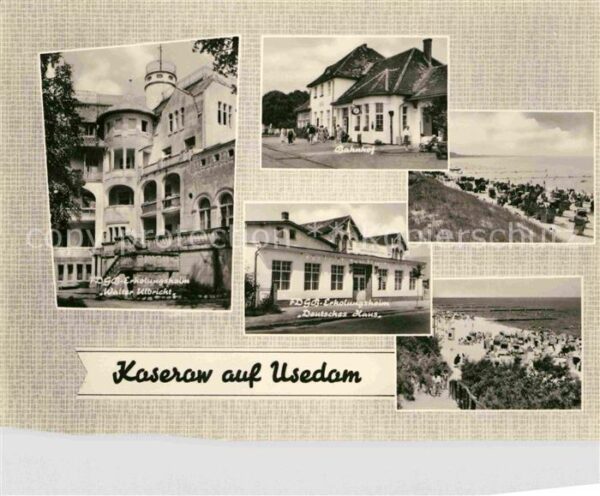 Koserow Ostseebad Usedom FDGB Erholungsheim Walter Ulbricht Bahn