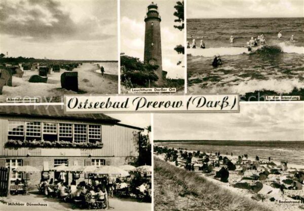 Prerow Ostseebad Abendstimmung Leuchtturm Darsser Ort Br