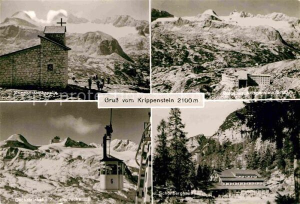 Krippenstein Kapelle Berghaus Dachsteinbahn Teilstre