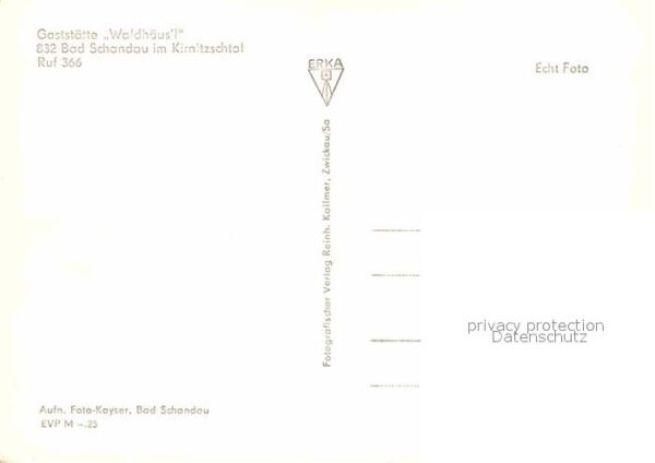 Bad Schandau Gaststätte Waldhäusl – Bild 2
