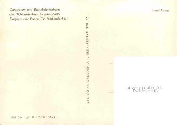 Seerenteichbaude Gaststätten und Betriebsferienheim der – Bild 2