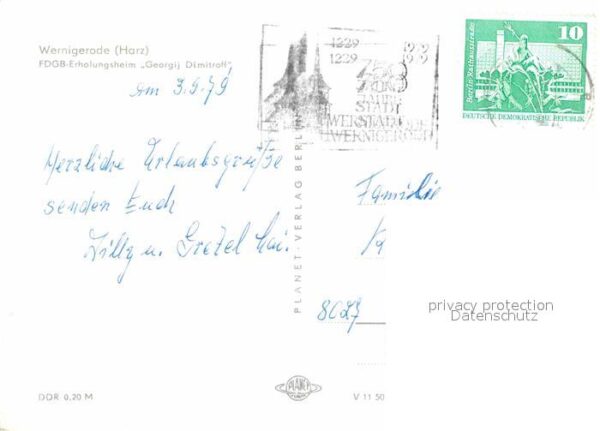 Wernigerode Harz FDGB Erholungsheim Georgij Dimitroff – Bild 2