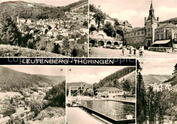 Leutenberg Thueringen Panorama Marktplatz Hirschweg Schwimmba
