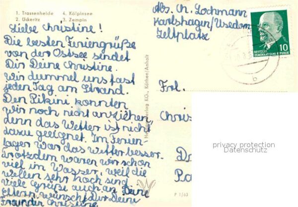 Insel Usedom Terrassenheide Ückeritz Kölpinsee Zempi – Bild 2