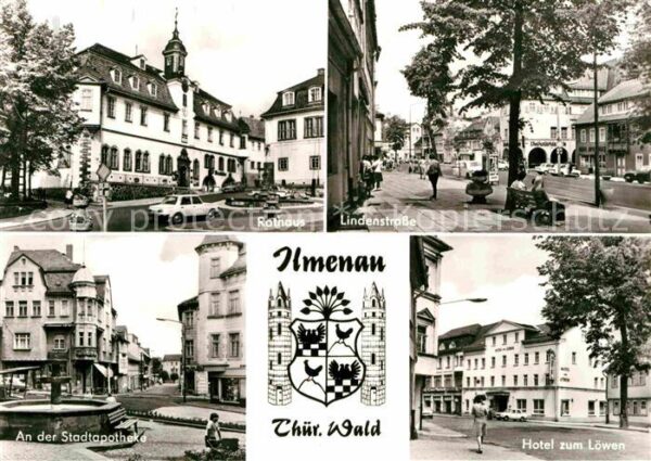 Ilmenau Thueringen Rathaus Lindenstr Stadtapotheke Brunnen