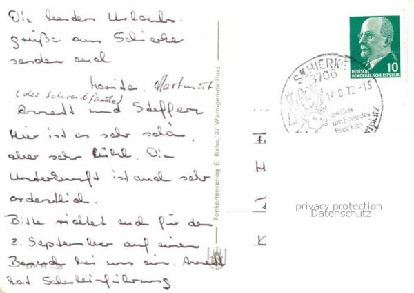 Schierke Harz Blick von der Vaupels Klippe FDGB Erhol – Bild 2