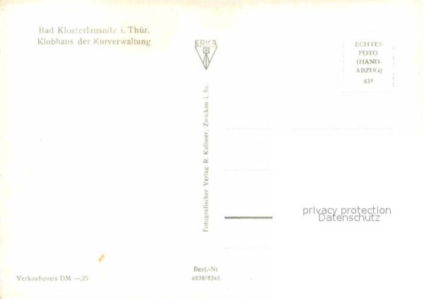 Bad Klosterlausnitz Klubhaus Kurverwaltung – Bild 2