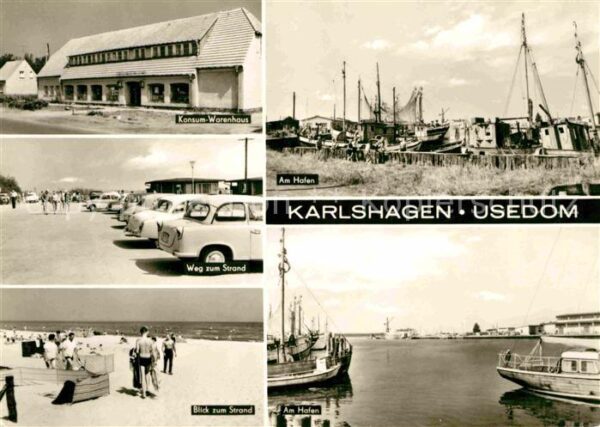 Karlshagen Konsum Warenhaus Strandweg Strand Hafen