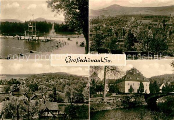 Grossschoenau Sachsen Waldstrandbad Hutbergblick Heimat und D
