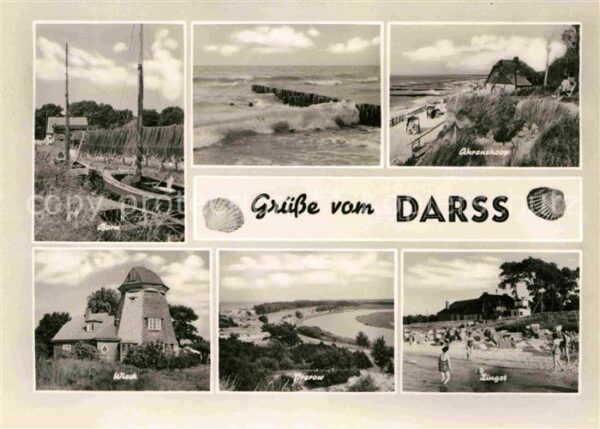 Darss Region Ostsee mit Born Ahrenshoop Wieck Prerow Zingst