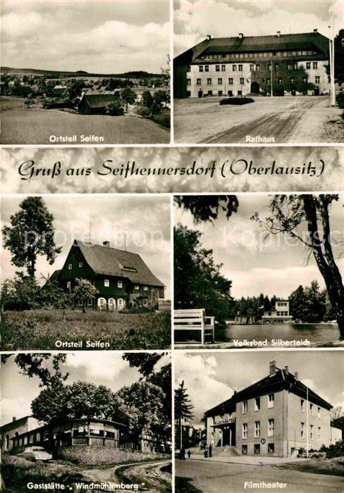 Seifhennersdorf OT Seiffen Rathaus Volksbad Silberteich