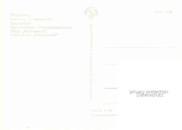 Magdeburg Interhotel International Restaurant Mos – Bild 2