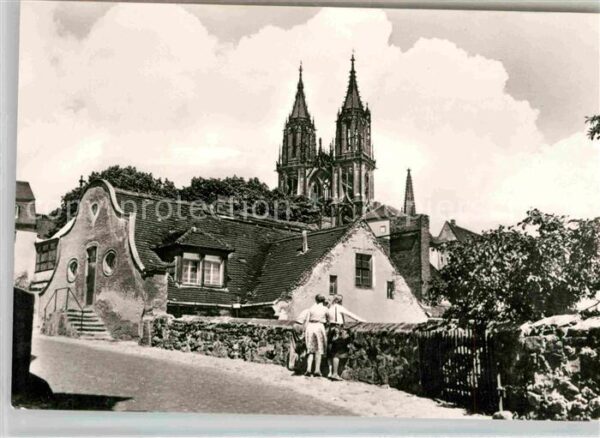 Meissen Elbe Sachsen Zugang zur Burg Kirche