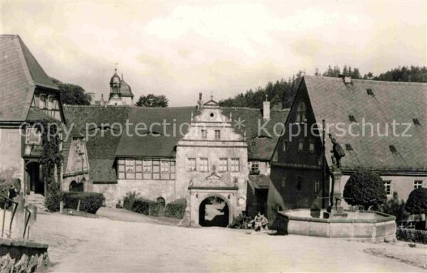 Lauenstein Erzgebirge Markt Schlosseingang Heimatmuseum