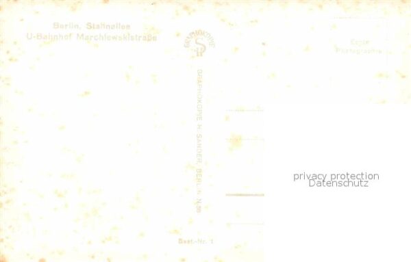 Berlin Stalinallee U Bahnhof Marchlewskistraße – Bild 2