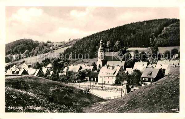 Geising Erzgebirge Kirche Panorama