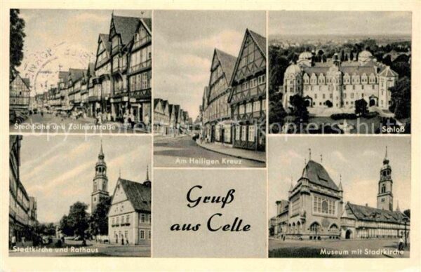 Celle Niedersachsen Stechbahn Zöllnerstraße Schloss Rathaus