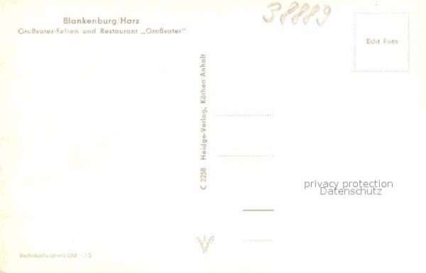 Blankenburg Harz Großvater Felsen Restaurant Großvater – Bild 2