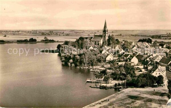 Roebel Mueritz Kirche Ortsansicht Panorama