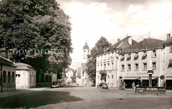 Wurzach Bad Moorheilbad Marktstraße Brunnen