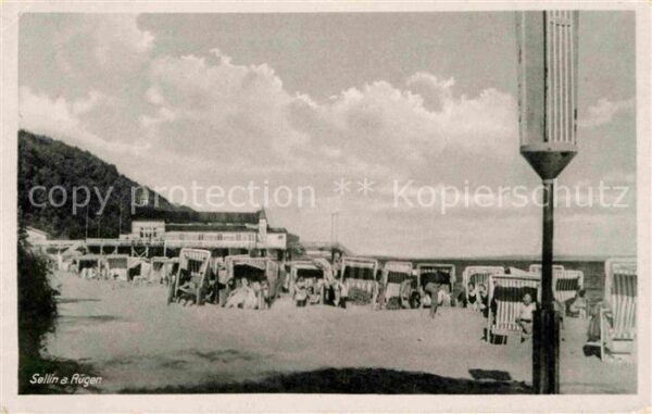 Sellin Ruegen Strand Körbe Seebrücke Restaurant