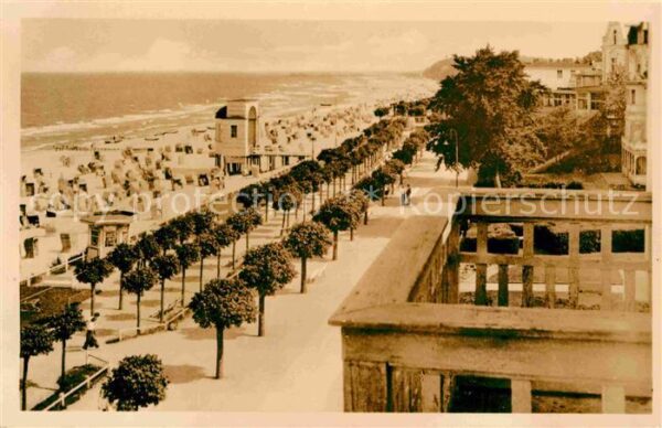 Bansin Ostseebad Strand Körbe Promenade