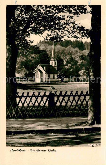Elend Harz Kleinste Kirche