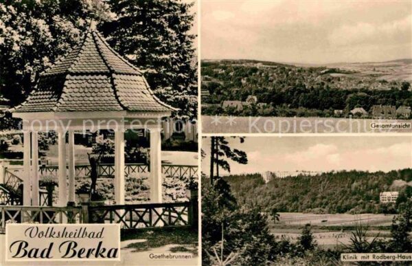 Berka Bad Volksheilbad Klinik Rodberg Haus Goethe