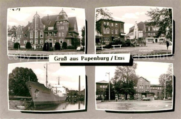 Papenburg Ems Kanalbrücke Hafen Bahnhof