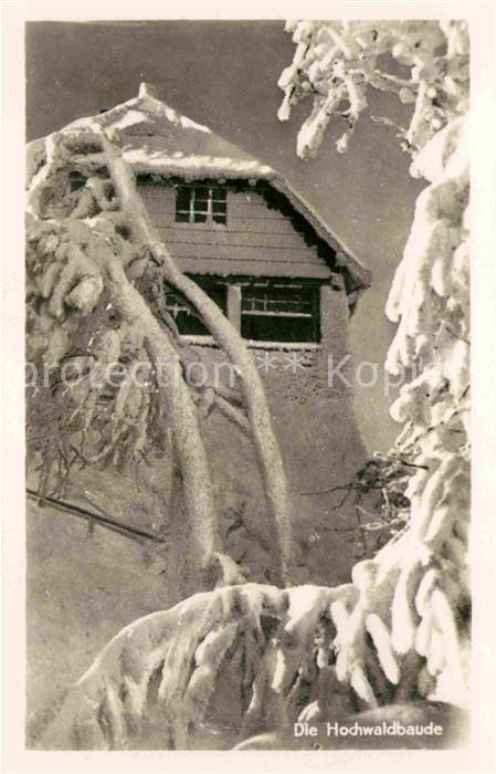 Zittau Zittauer Gebirge Hochwaldbaude Winter