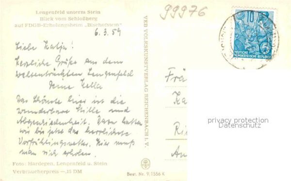 Lengenfeld Vogtland Schloßberg FDGB Bischofstein – Bild 2