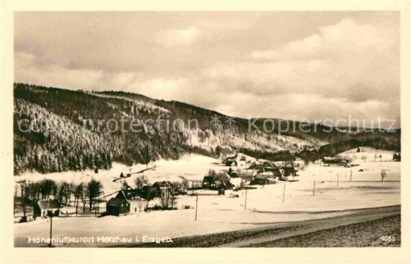 Holzhau Rechenberg-Bienenmuehle Winter Panorama